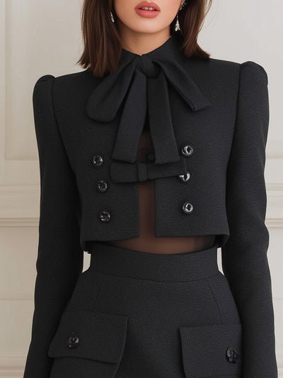 Leia - Black Bow Temperament Pocket Set